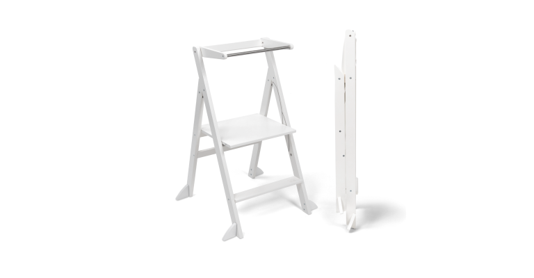 Ette Tete STEP’n’FOLD met extra support– Opvouwbare leertoren - Wit