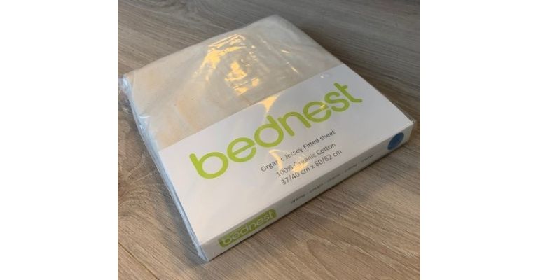 Bednest Jersey Bio Hoeslaken Creme - 40x82 cm - 100% biologisch katoen