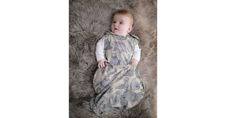 SuperLove Merino Baby Slaapzak -Bear Hug Oat- 0-24 mnd