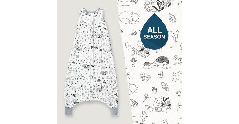 SuperLove Merino Toddler Slaapzak  -  All Season - Enchanted forest small 76-95 cm