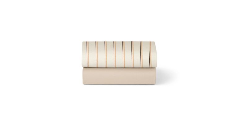 Snüz Jersey Hoeslakens – Twin Set - Cashmere / Stripe Blush - Geschikt voor SnüzPod 3, 4, 5 & Studio