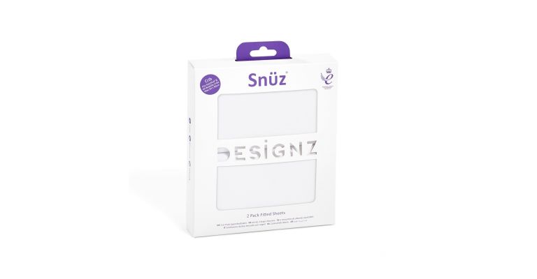 Snuz Twin Pack Beddengoed voor co-sleeper White