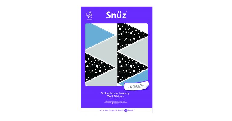 Snuz Muur Stickers - Blue Geometric Triangles (32pc)