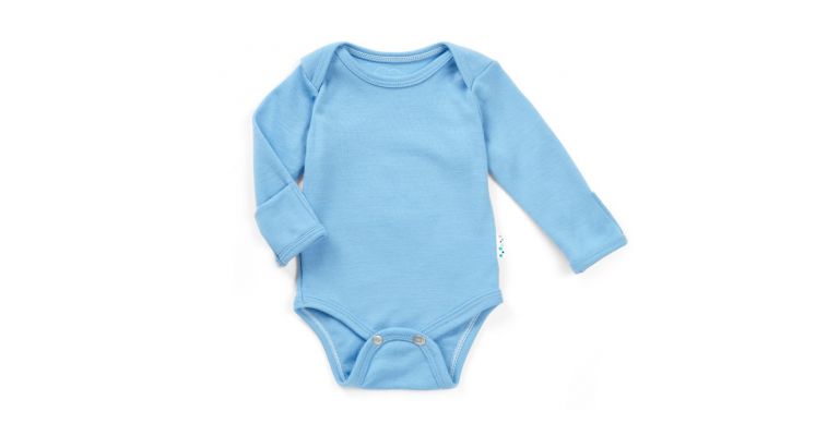 SuperLove Merino Baby Rompertje Sky Blue 