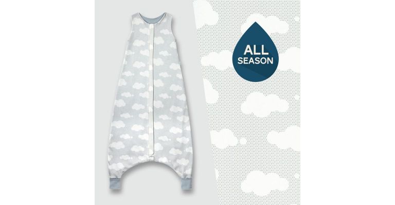 SuperLove Merino Toddler Slaapzak  -  All Season - Silver linings 