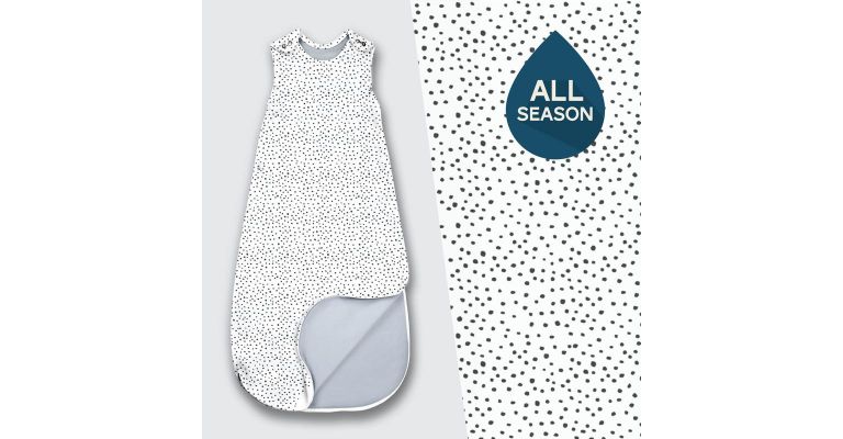 SuperLove Merino Baby Sleeping Bag  - All Season - Speckled 0-24 mnd