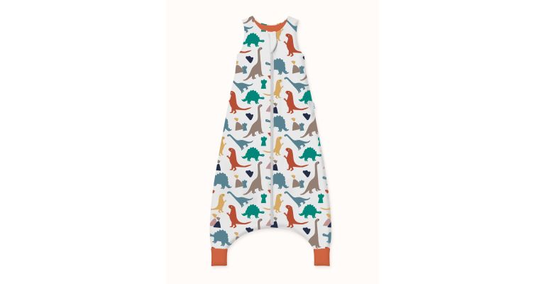 SuperLove Merino Toddler Slaapzak - All Season - Dinosnores Large (92-110 cm)