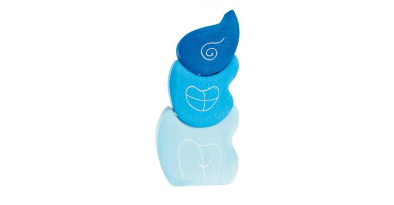Grimm's Houten toren blauw - 07330