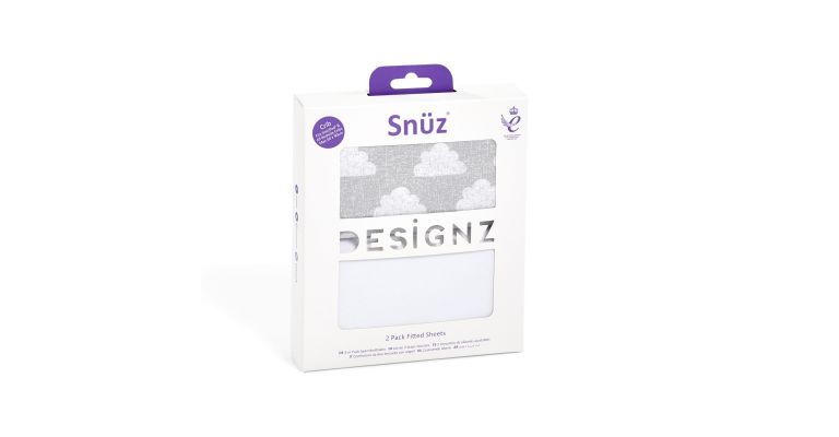Snuz Twin Pack Beddengoed voor co-sleeper Cloud