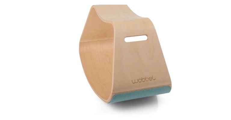 Wobbel Up-  houten balans zitje  - zithoogte 32.5 cm