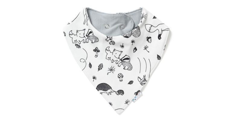 SuperLove Merino Bandana Bib -  Enchanted Forrest