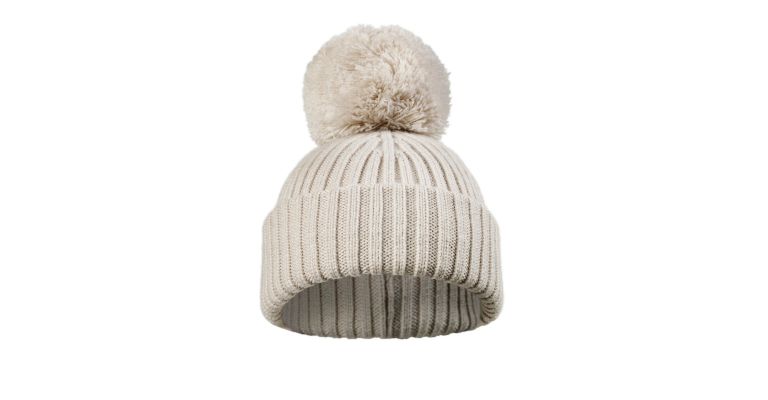 Elodie Wollen Beanie Creamy White