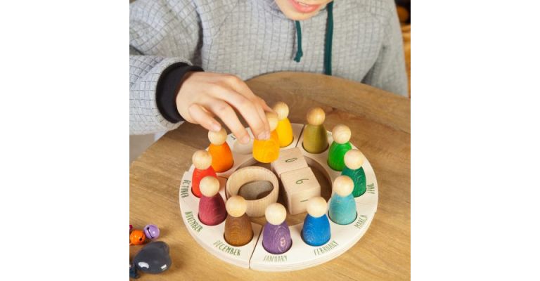 Grapat Speelgoed Jaarring met poppetjes Engels