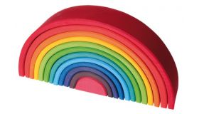 Grimm's Regenboog 12-delig Groot houten speelgoed  - 10670