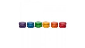 Grapat Houten Speelgoed 18 x Munten (6 kleuren)