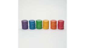 Grapat Houten Speelgoed 36 x Munten (6 kleuren)
