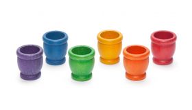 Grapat Houten Speelgoed 6 x Mates (6 kleuren)