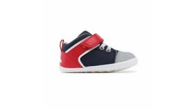 Bobux Babyslofjes Street red navy - Maat 19