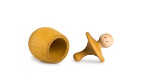 Grapat Houten Speelgoed Klein Geel Poppetje Little Things