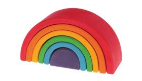 Grimm's Regenboog 6-delig Middel houten speelgoed  - 10700