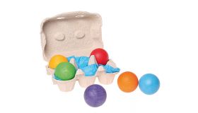 Grimm's 6 gekleurde houten ballen houten speelgoed  - 10239