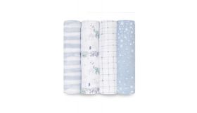 Aden + Anais classic swaddle Organic 4 pack Rising Star