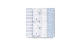 Aden + Anais classic swaddle Organic 4 pack Rising Star