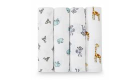 Aden + Anais classic swaddle 4 pack jungle jam