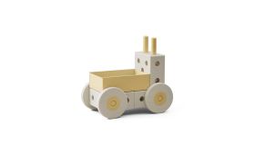Modu Activity Toy - Baby Walker Ocean Sand Grey / Honey Yellow
