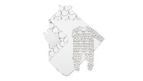 Snuz Baby Bath & Bed Set  - Wave Mono