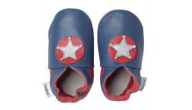 Bobux Babyslofjes Little Sheriff blauw 