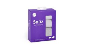Snuz beddengoedset co-sleeper grijs met gebreid dekentje