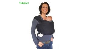 Smallvips  Draagdoek Bamboo Zwart 