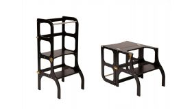 Ette Tete Leertoren Step'n Sit zwart met gouden clips