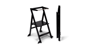 Ette Tete STEP’n’FOLD met extra support– Opvouwbare leertoren - Black