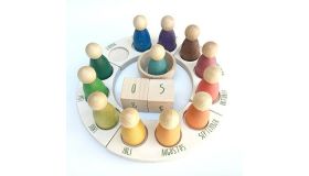 Grapat Speelgoed  Jaarring met poppetjes Nederlands 