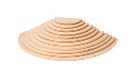 Grimm's Halve Cirkels Blank  houten speelgoed  - 10676