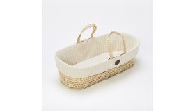 The Little Green Sheep Organic Knit Moses Basket Linen