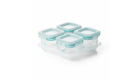 Oxo Diepvriesbakjes Glas (4x120 ml) Teal