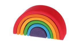 Grimm's Regenboog stapeltoren 6 bogen Klein houten speelgoed  - 10760