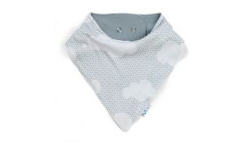 SuperLove Merino Bandana Bib -  Silver Linings