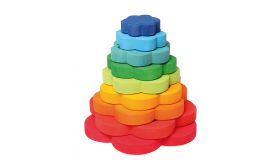 Grimm's Stacking Tower Flowers houten speelgoed  - 11070