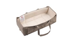 Voksi Carry Me Walnut Leaf draagbare reiswieg