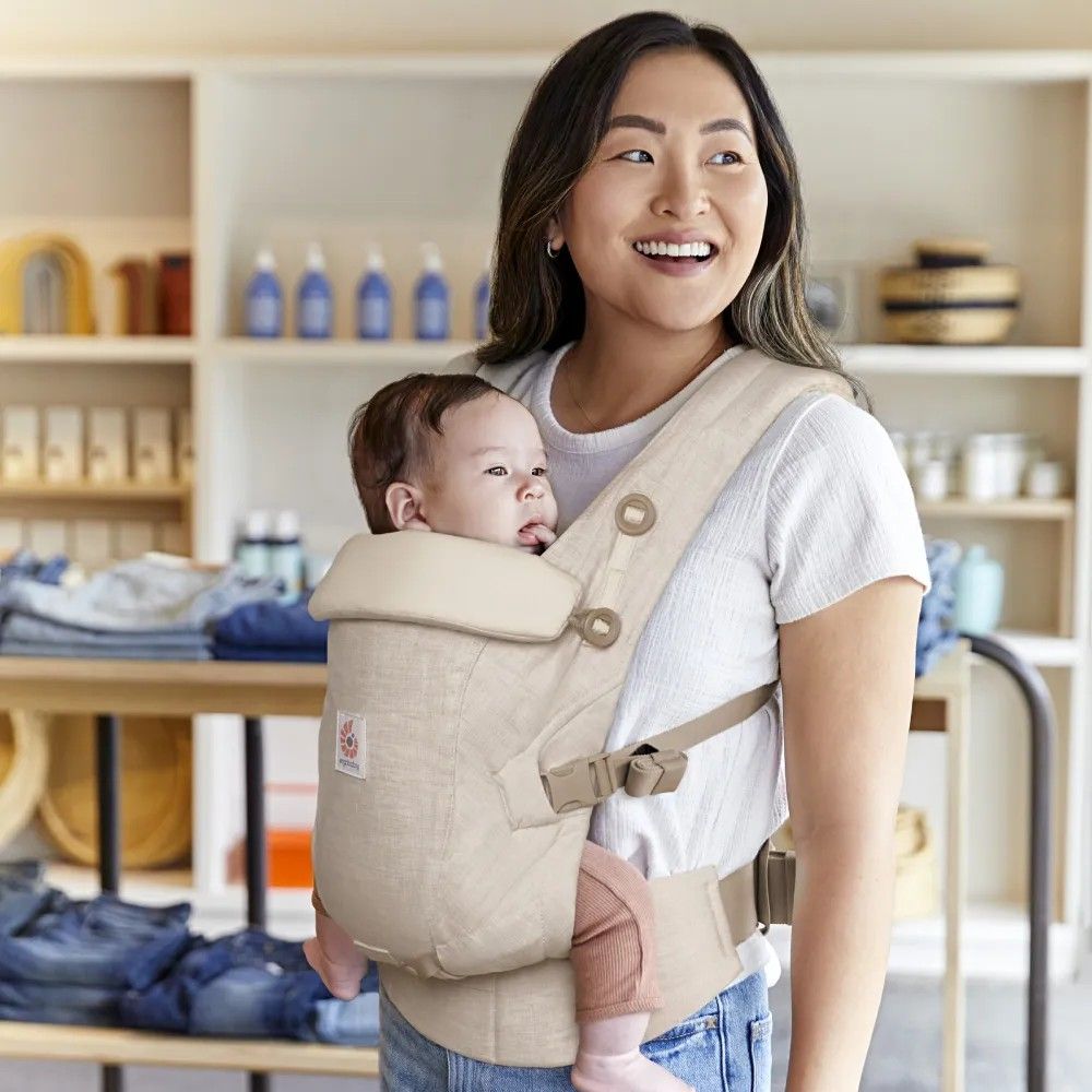 Ergobaby Omni Deluxe Draagzak Mesh | Natural Beige | De Gele Flamingo