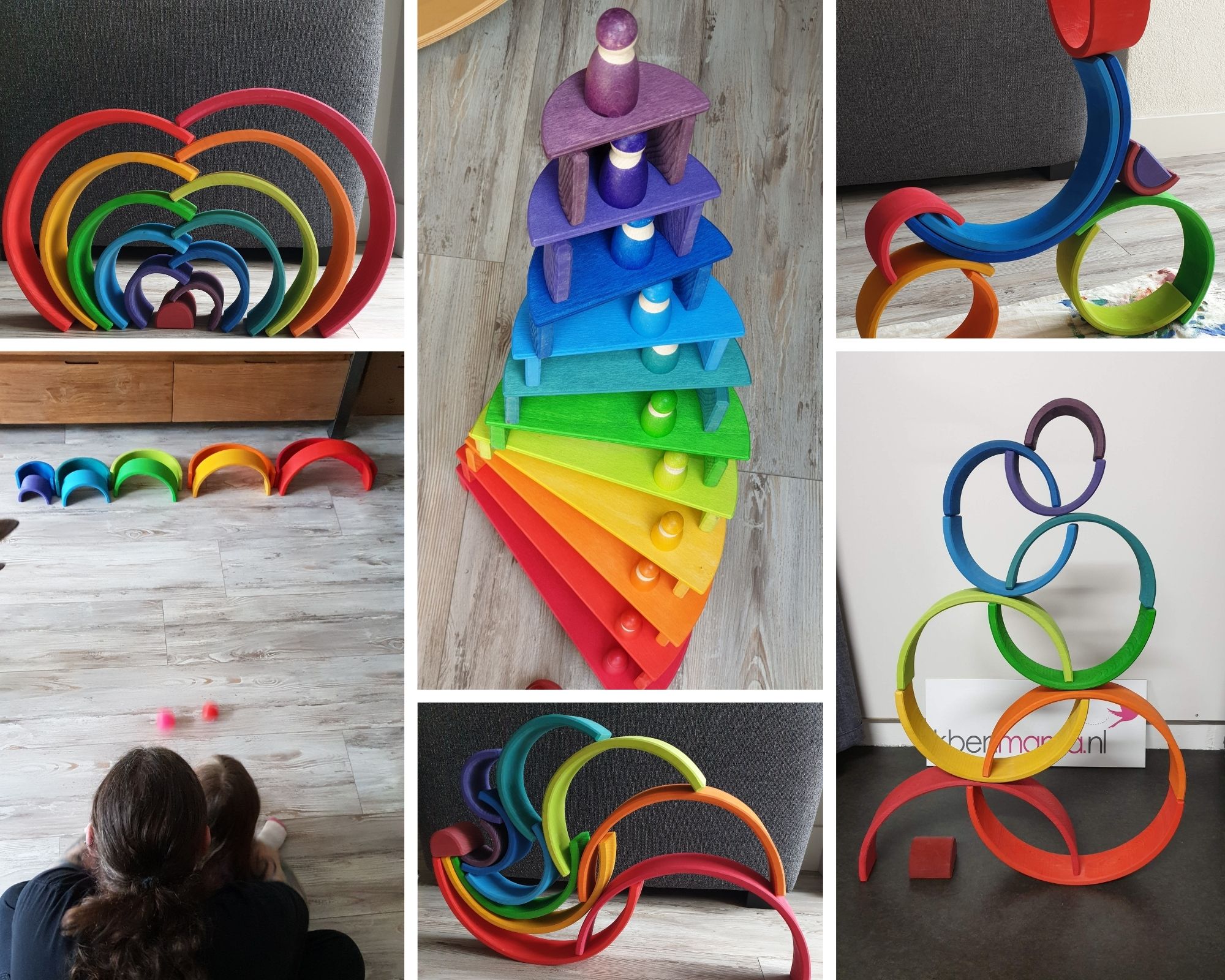 Wat kun je doen de houten Grimm's regenboog? | Ikbenmama.nl